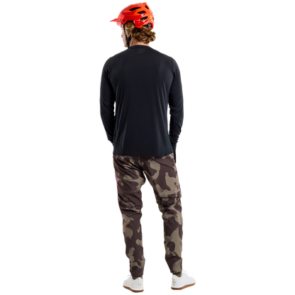 Maillot TROY LEE DESIGNS SKYLINE RIDE TEE SIGNATURE Manches Longues Noir