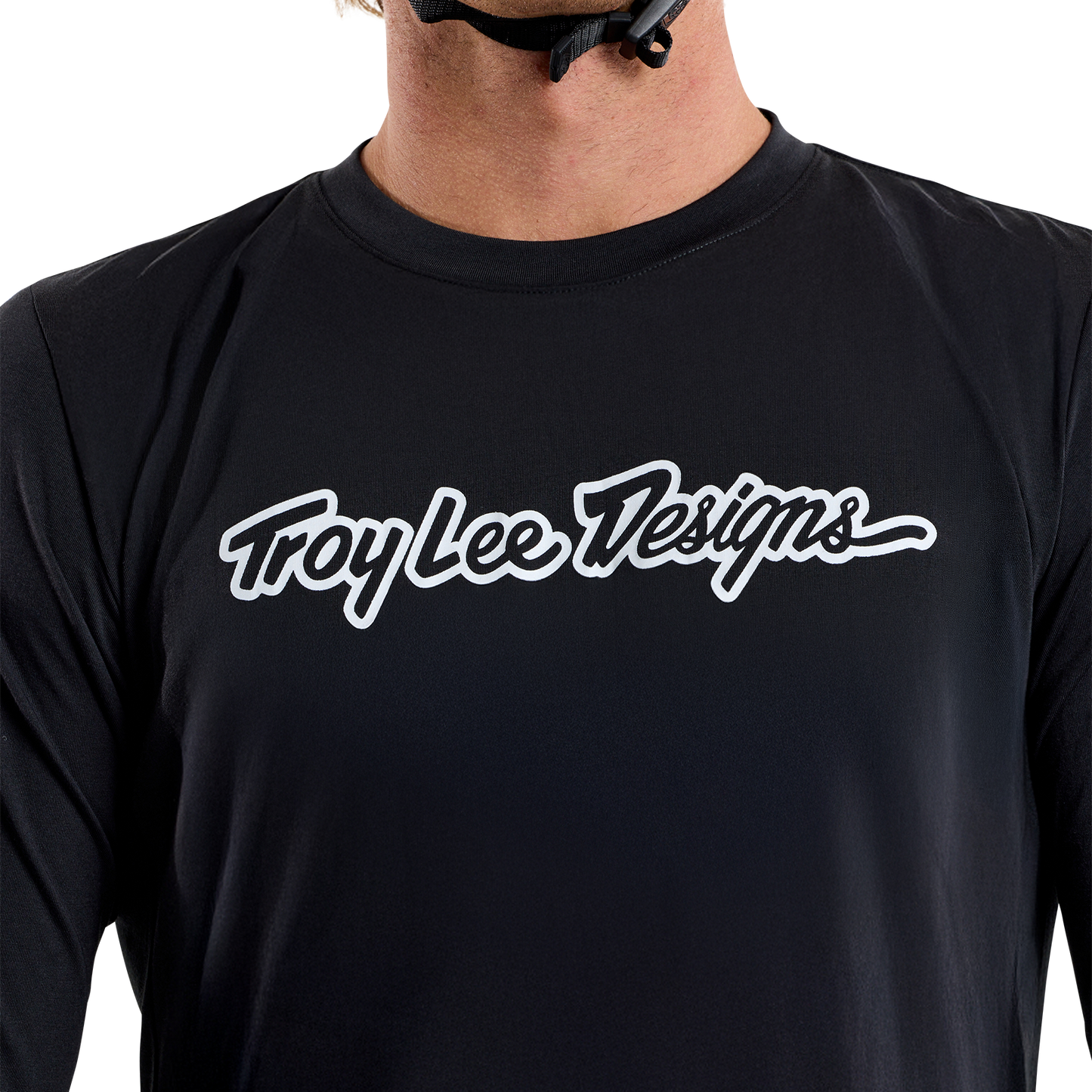 TROY LEE DESIGNS SKYLINE RIDE TEE SIGNATURE Langarmtrikot Schwarz 2025