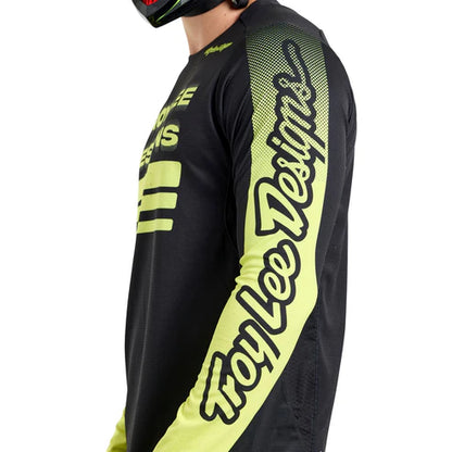 Maillot TROY LEE DESIGNS SPRINT Manches Longues Noir/Jaune