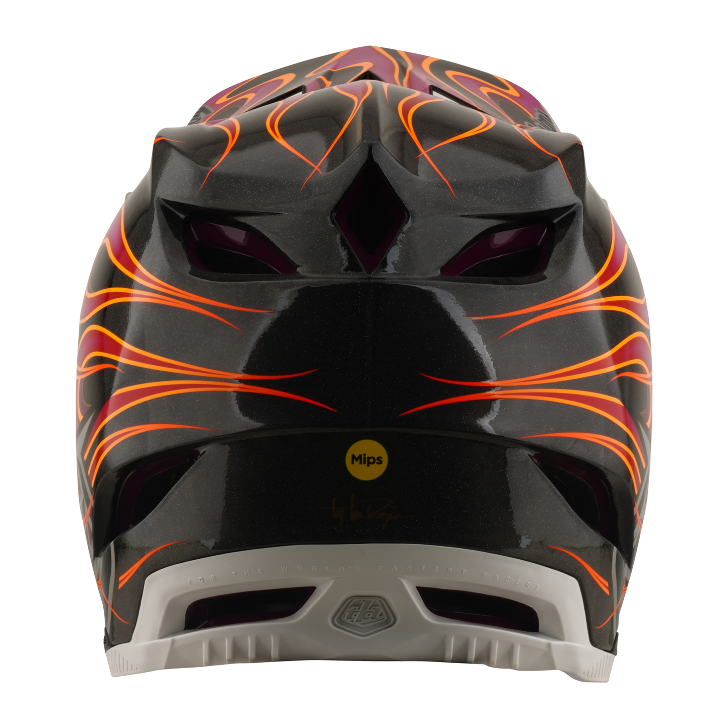 Casque VTT TROY LEE DESIGNS D4 CARBON MIPS Torched Carbon/Magenta