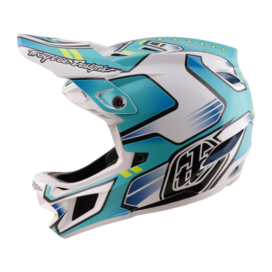 Casque VTT TROY LEE DESIGNS D4 COMPOSITE MIPS CREST REAL Vert