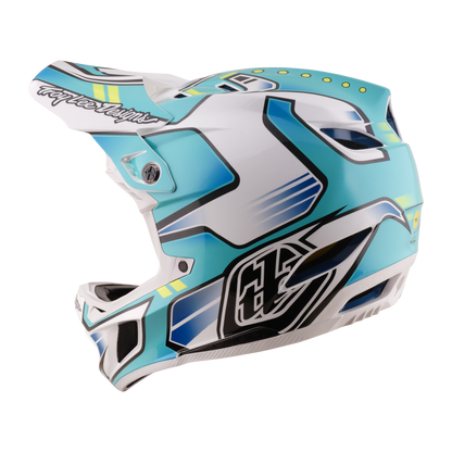 Casque VTT TROY LEE DESIGNS D4 COMPOSITE MIPS CREST REAL Vert