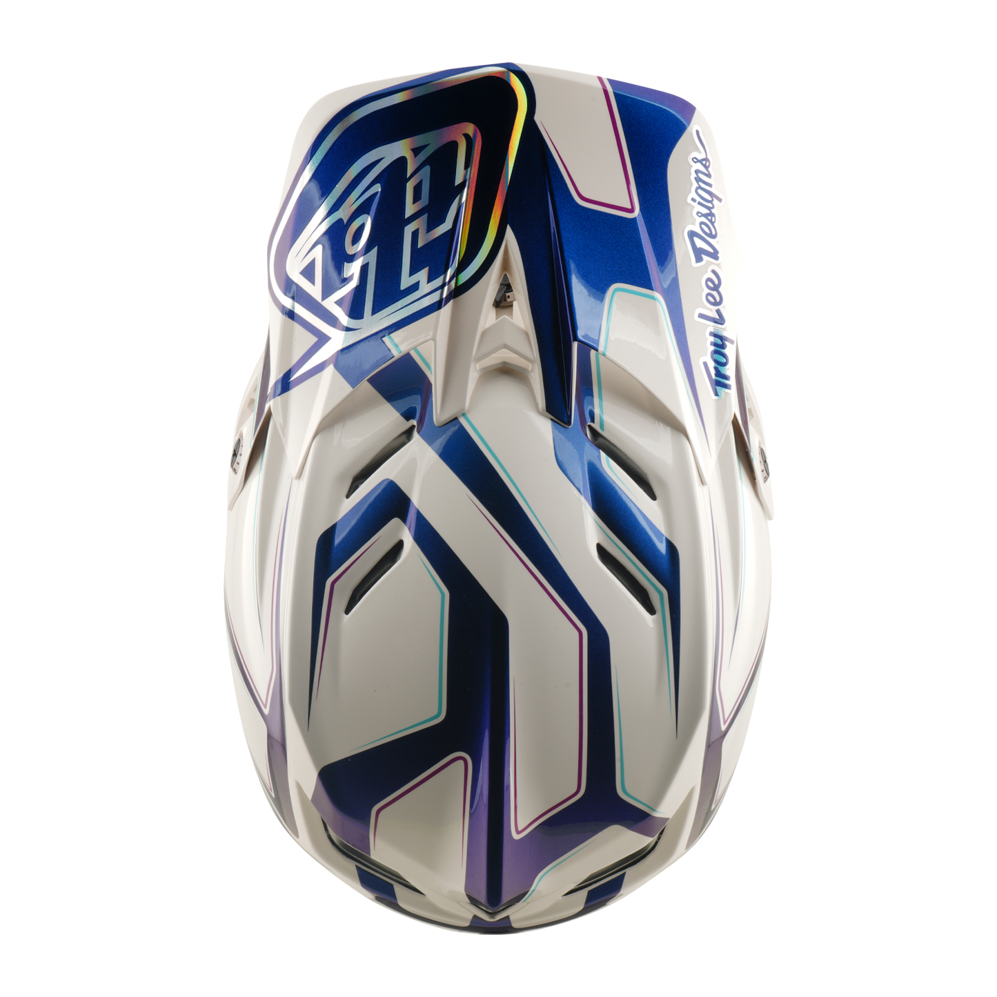 Casque VTT TROY LEE DESIGNS D4 COMPOSITE MIPS FLARED Blanc