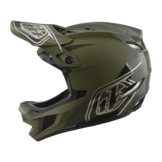 Casque VTT TROY LEE DESIGNS D4 POLYACRYLITE MIPS SHADOW BEETLE Kaki