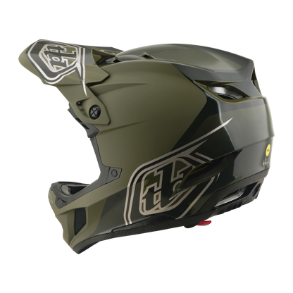 Casque VTT TROY LEE DESIGNS D4 POLYACRYLITE MIPS SHADOW BEETLE Kaki