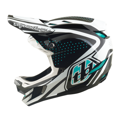 MTB-Helm TROY LEE DESIGNS D4 POLYACRYLITE MIPS THE LINE Charcoal/Weiß
