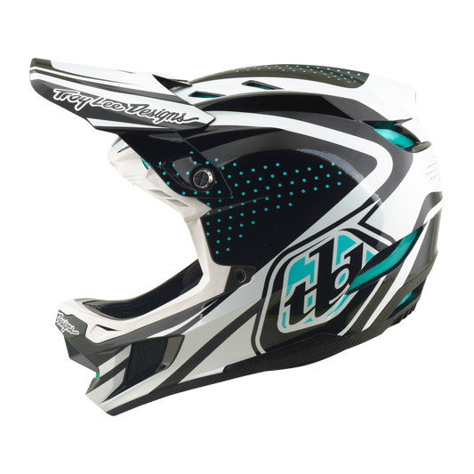 Casque VTT TROY LEE DESIGNS D4 POLYACRYLITE MIPS THE LINE Charcoal/Blanc