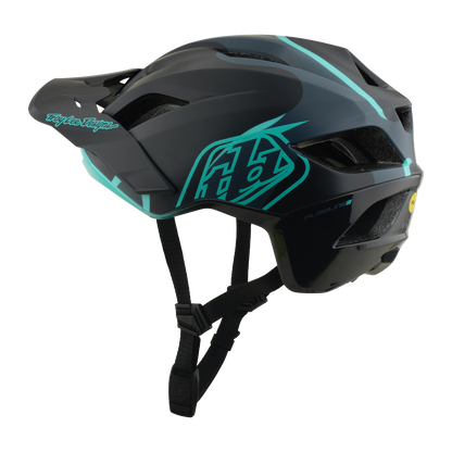MTB-Helm TROY LEE DESIGNS FLOWLINE SE MIPS BADGE Carbon/Blau