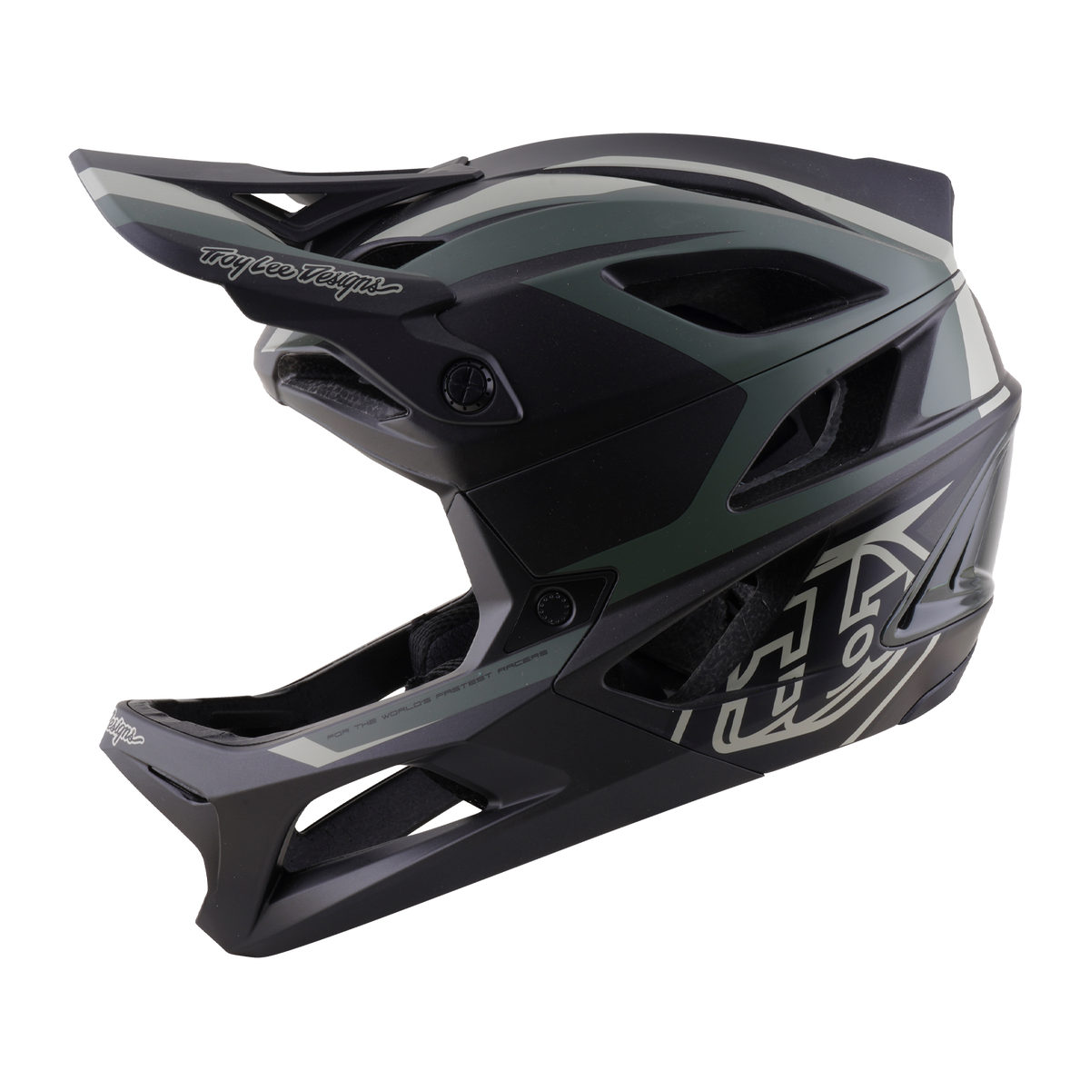 Casque VTT TROY LEE DESIGNS STAGE 2 HIGH VIZ Kaki/Charcoal