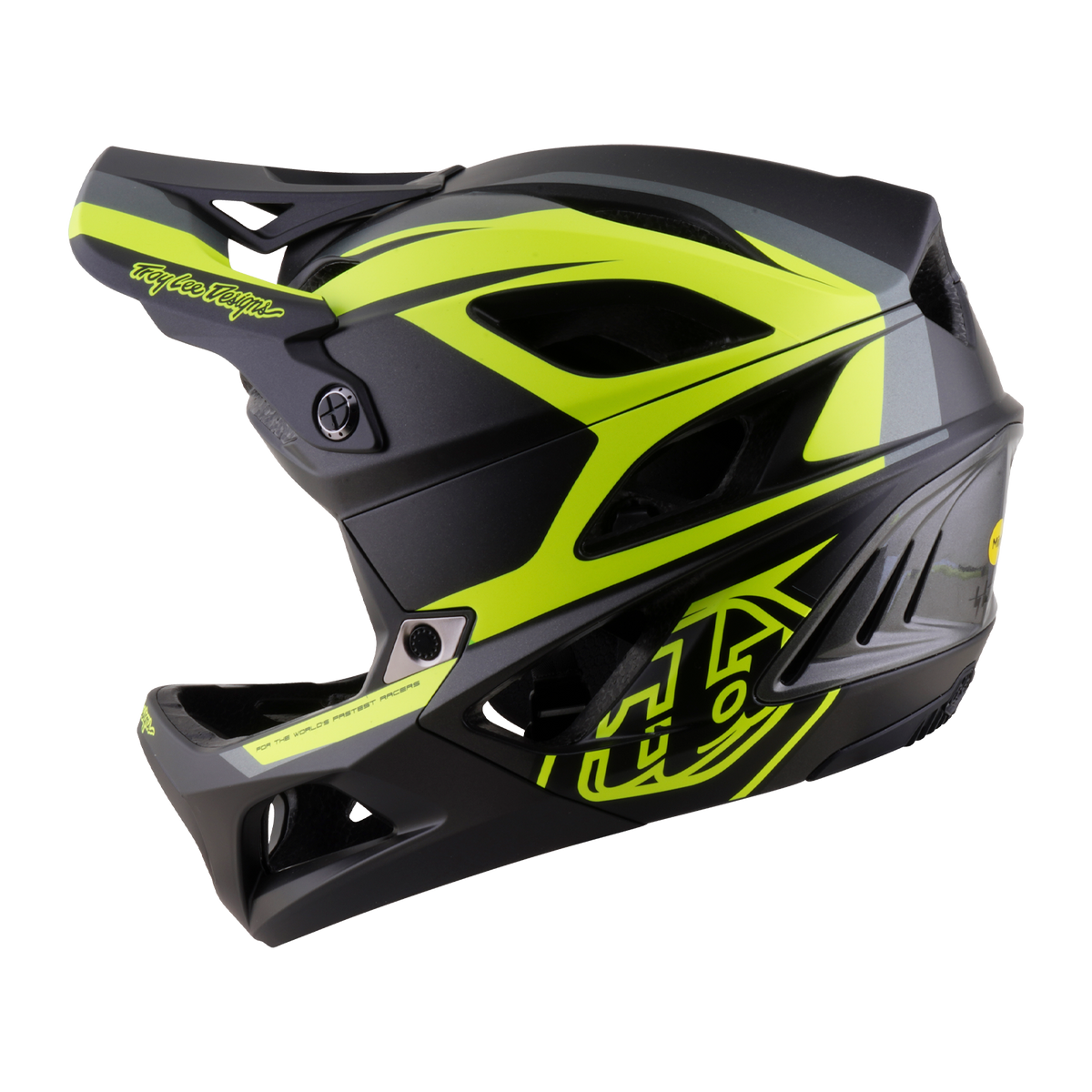 Casque VTT TROY LEE DESIGNS STAGE 2 HIGH VIZ Charcoal/Jaune