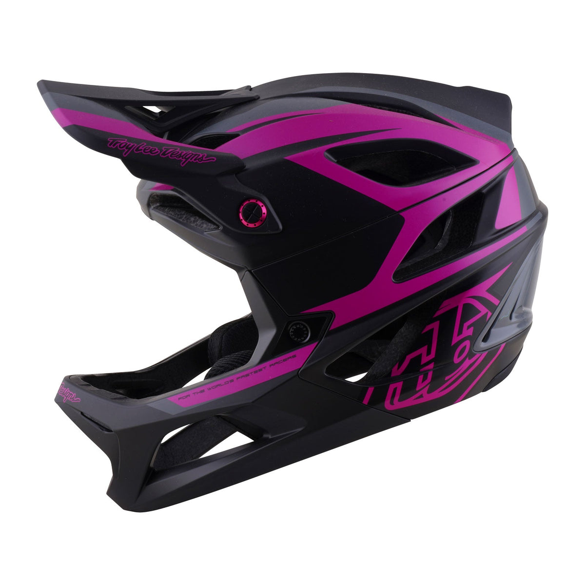Casque VTT TROY LEE DESIGNS STAGE 2 HIGH VIZ Gris/Neon Fuschia