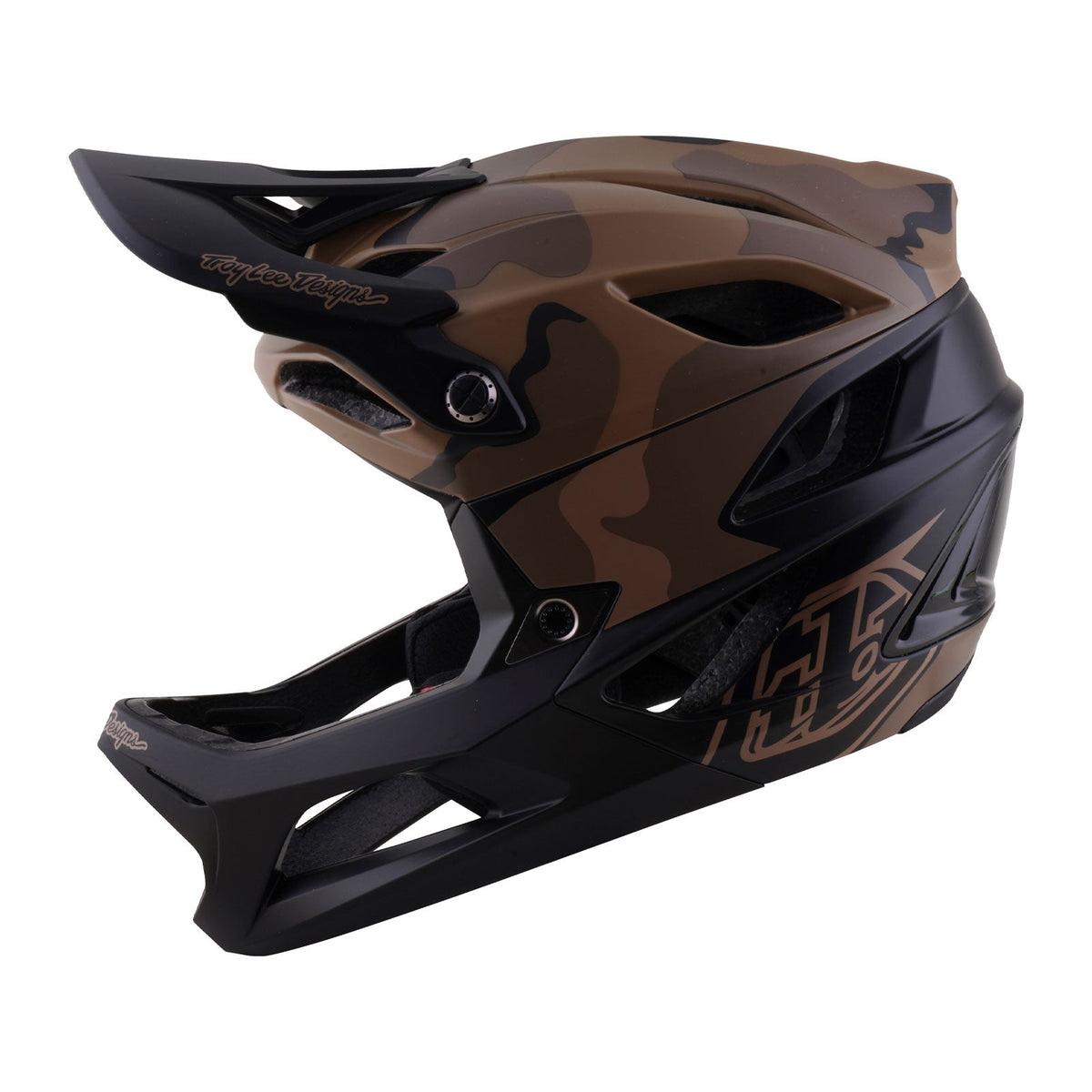 MTB-Helm TROY LEE DESIGNS STAGE 2 SPLIT Braun/Camouflage