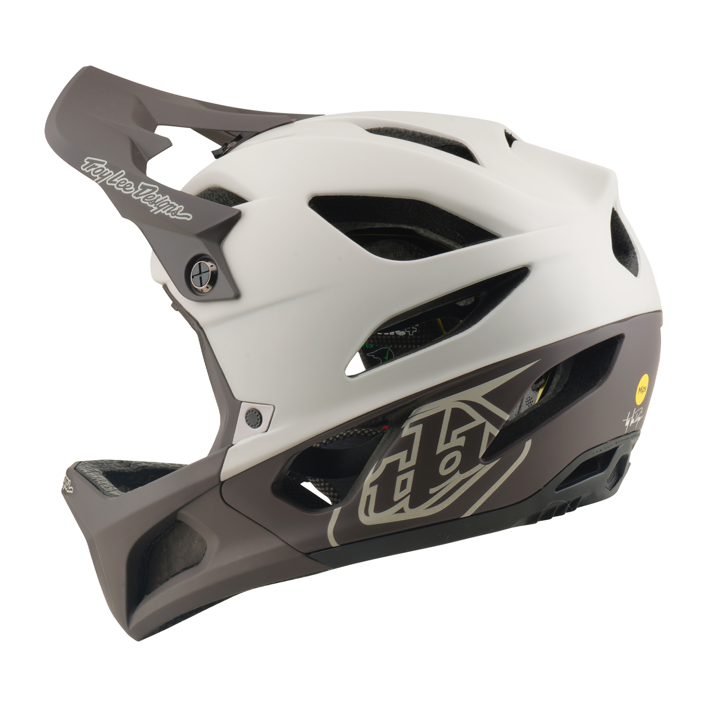 Casque VTT TROY LEE DESIGNS STAGE MIPS DRONE PUMICE Blanc