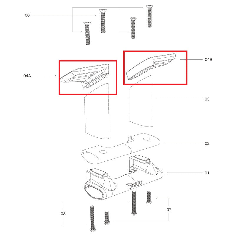 DEDA Befestigungsplatten für Halter TT314