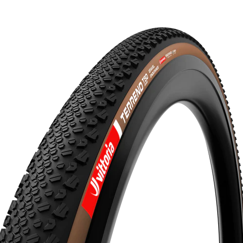Pneu VITTORIA TERRENO T50 MIXED 700x45c Gravel Endurance Tubeless Ready Souple Marron