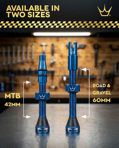Tubeless-Ventile PEATY'S HOLESHOT FAST FLOW 60mm (x2) Violett