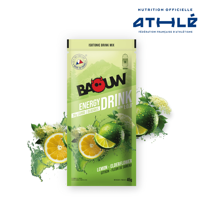 BAOUW ISOTONIC Energie-Drink (45g) Limette/Holunderblüte