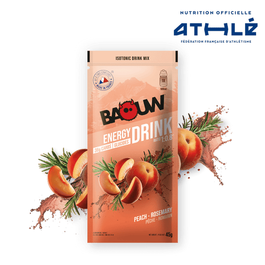 BAOUW ISOTONIC Energy Drink (45g) Pfirsich/Rosmarin