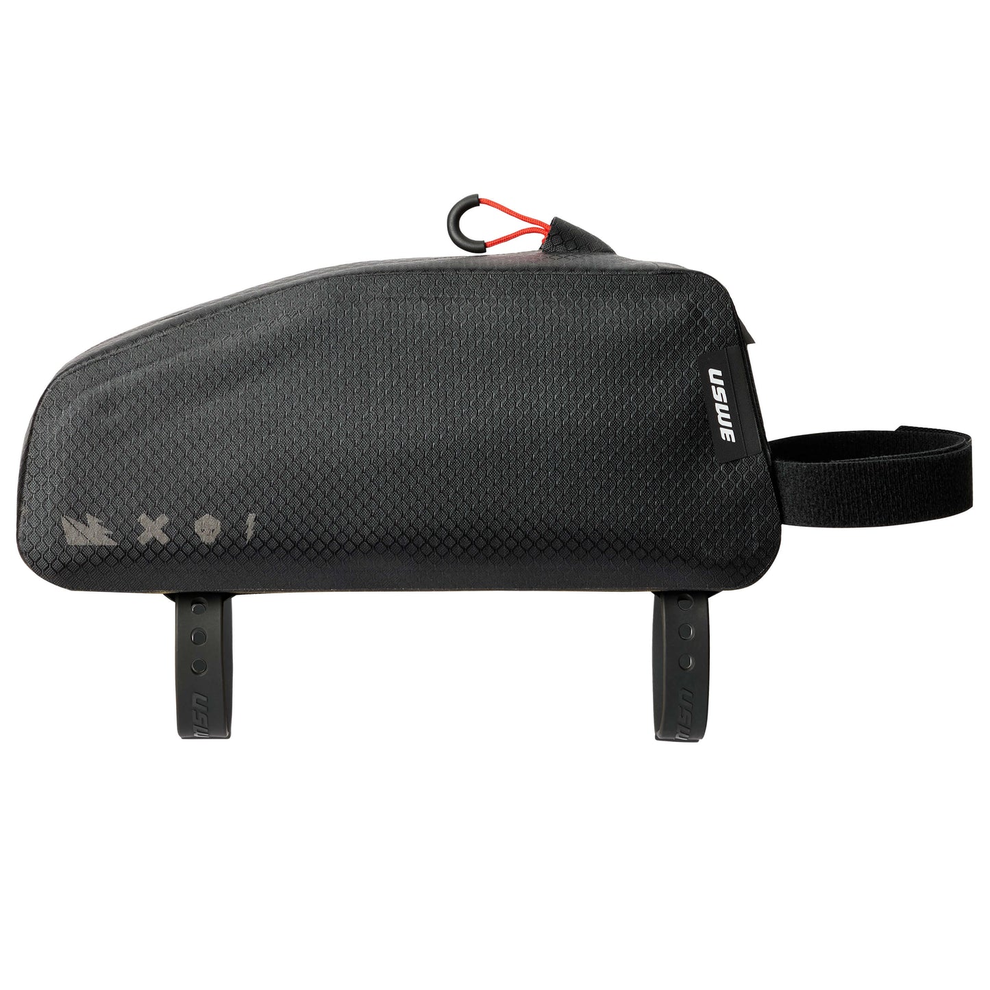 USWE TOP TUBE ZIPPERED Rahmentasche 1,2 l, schwarz