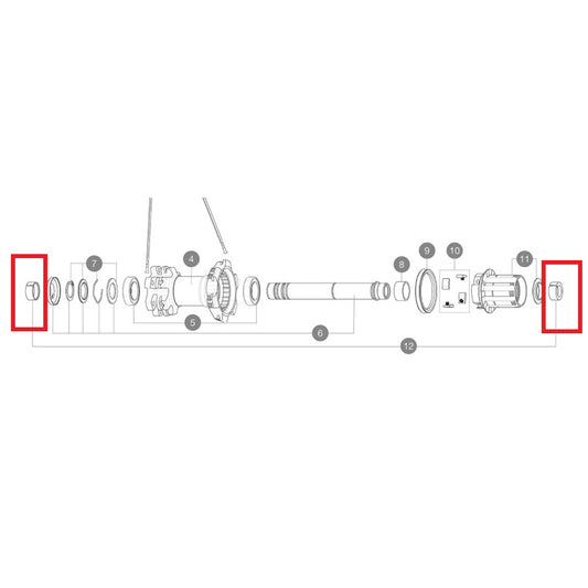 Adapter für Hinterrad MAVIC YELL BOOST Self Adjust 12x148mm