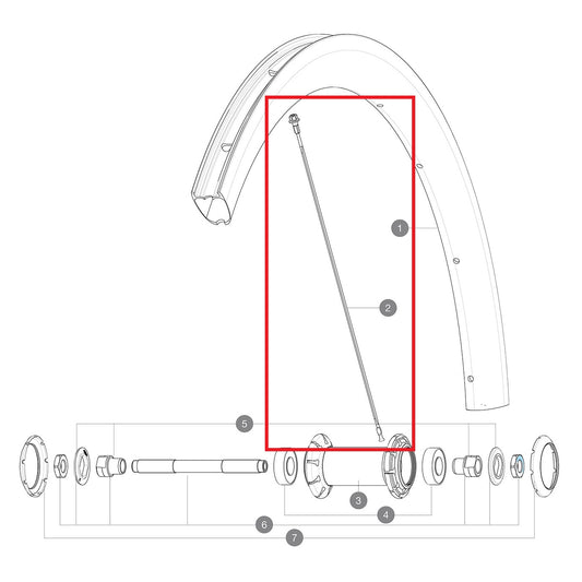 Kit 12 Rayons Av/Ar MAVIC COSMIC PRO CARBON UST 268mm