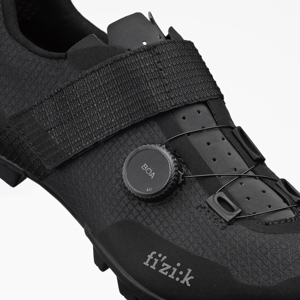 FIZIK FEROX XC/Gravel-Mountainbike-Schuhe, Schwarz