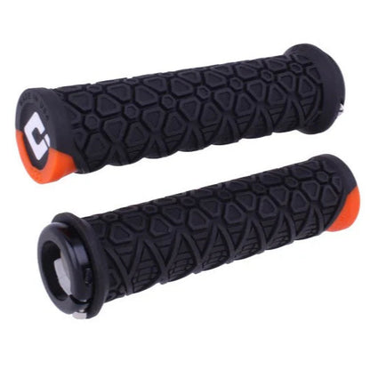 Grips ODI VANQUISH Lock-On 135 mm Noir/Orange