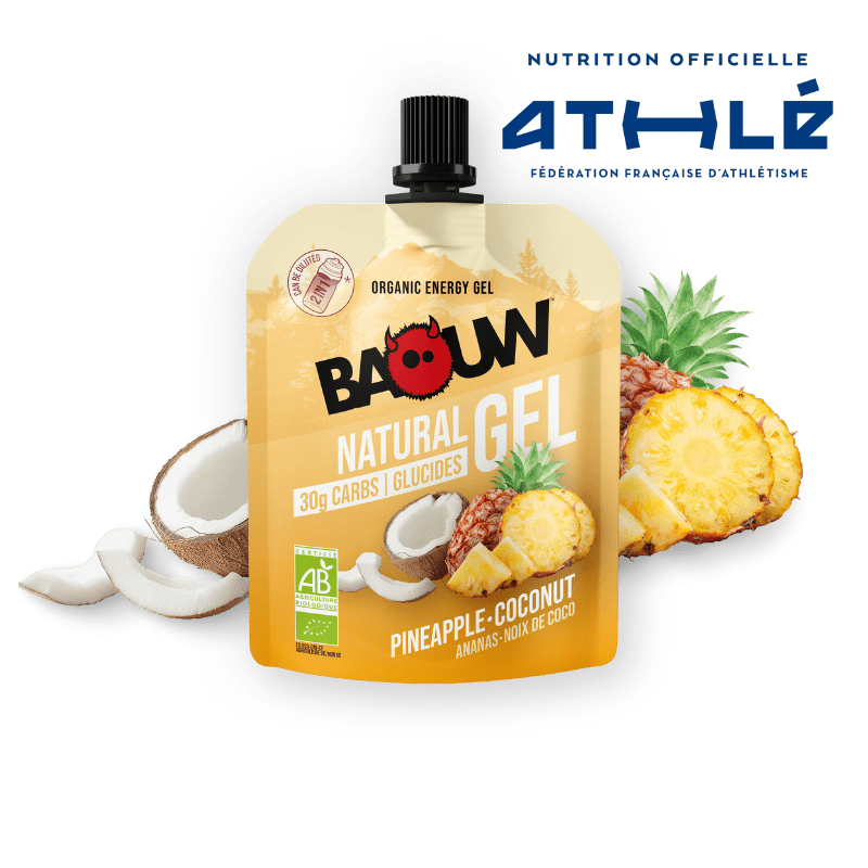 Gel Énergétique BAOUW BIO Ananas/Noix de Coco (85g)