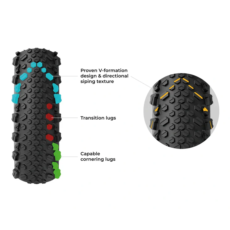 Pneu VITTORIA TERRENO T50 MIXED 700x50c Gravel Endurance Tubeless Ready Souple Noir