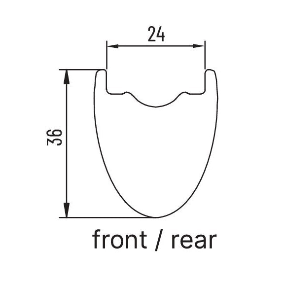 Paire de Roues MICHE GRAFF CARBONE DISC Tubeless Ready (Center Lock)