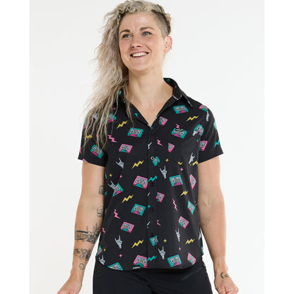 Chemise Technique DHARCO TECH PARTY MIX TAPE Femme Noir