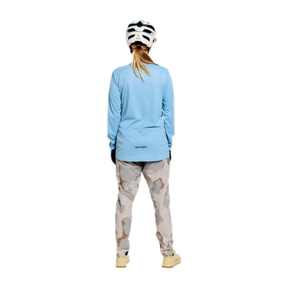 Maillot TROY LEE DESIGNS LILIUM PRO Femme Manches Longues Bleu