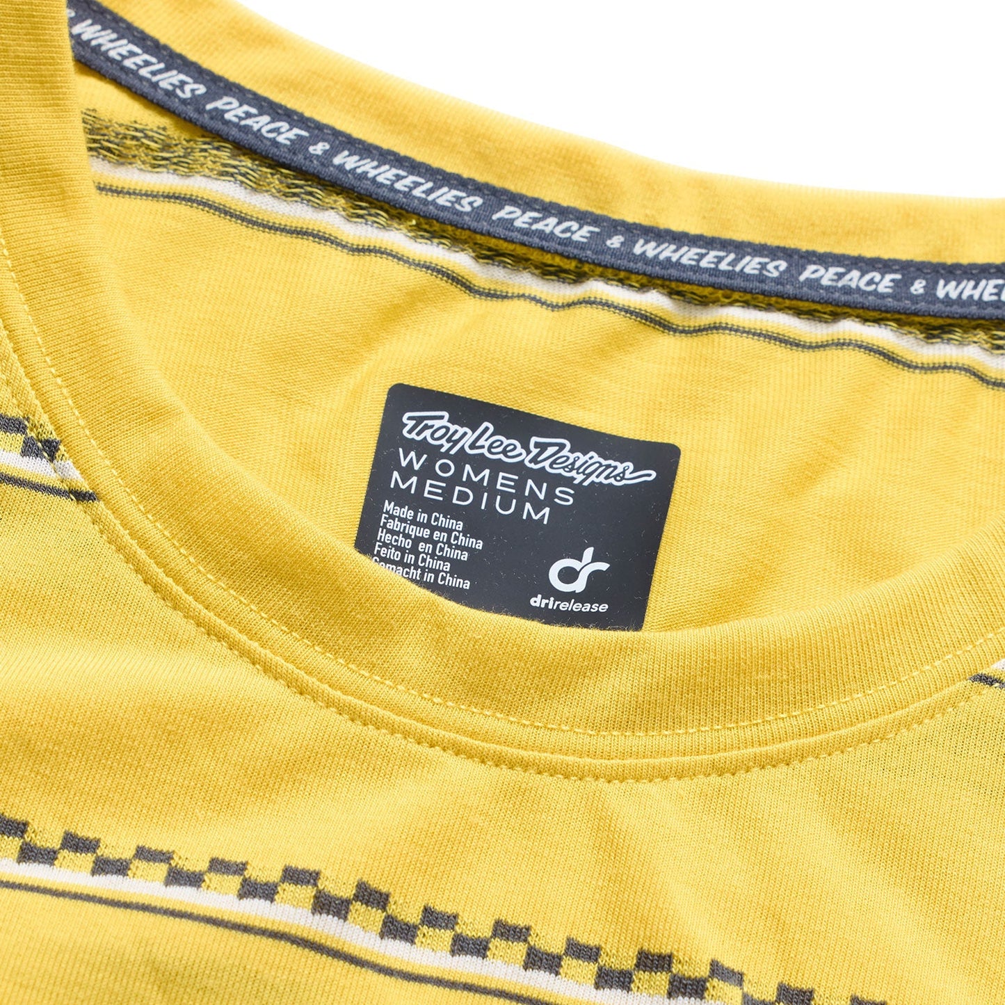 TROY LEE DESIGNS LILIUM RIDE CHECKED OUT Damen Kurzarm Trikot Gelb