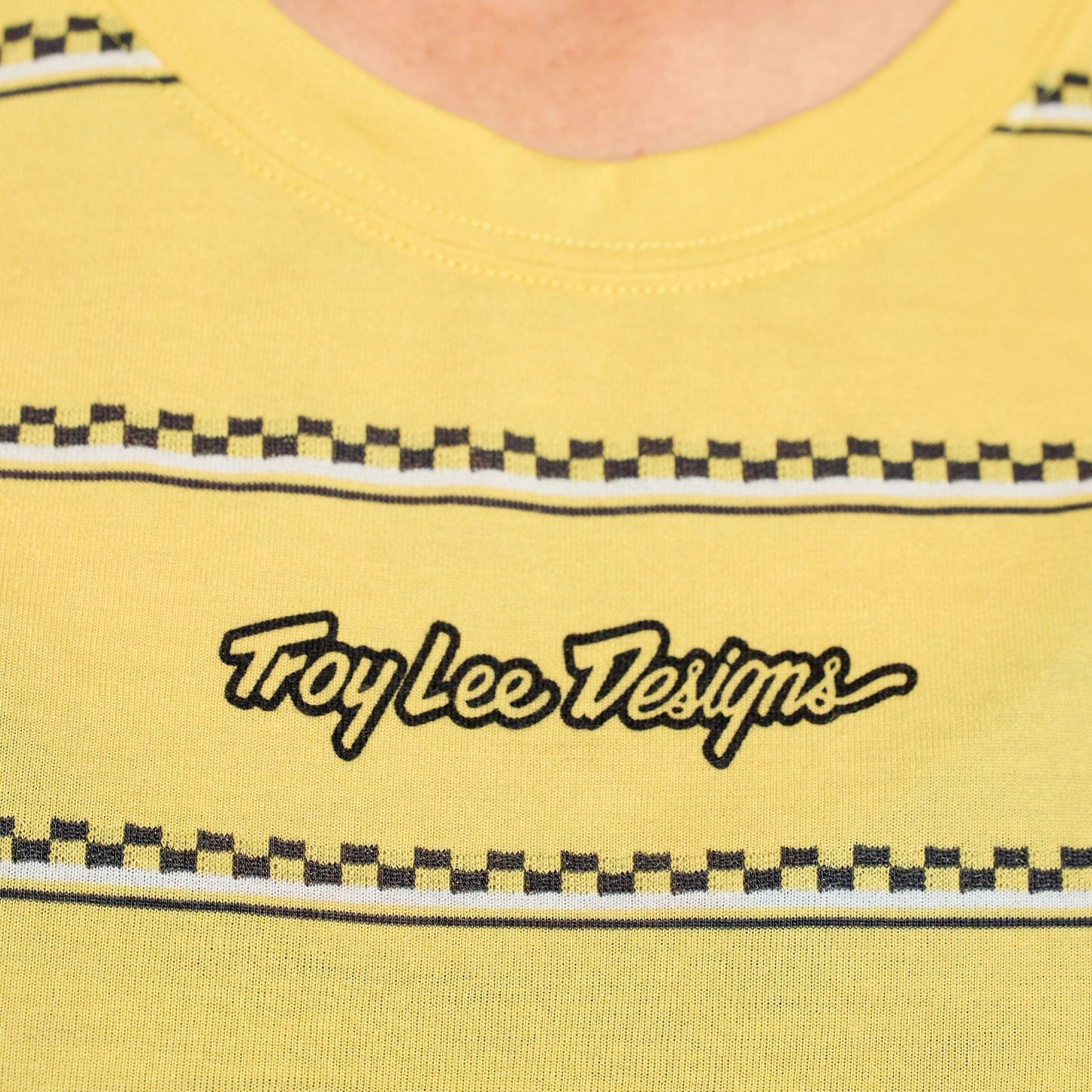 TROY LEE DESIGNS LILIUM RIDE CHECKED OUT Damen Kurzarm Trikot Gelb