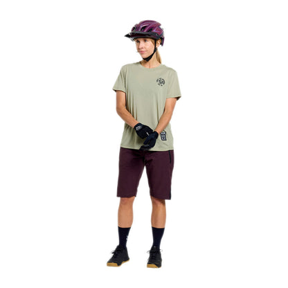Maillot TROY LEE DESIGNS LILIUM RIDE STAMPS Femme Manches Courtes Sage