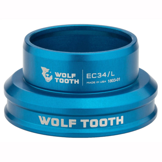 Niedrige Steuerrohrschale für externes Steuersatz-Set WOLF TOOTH PREMIUM 1"1/8 EC34 Blau