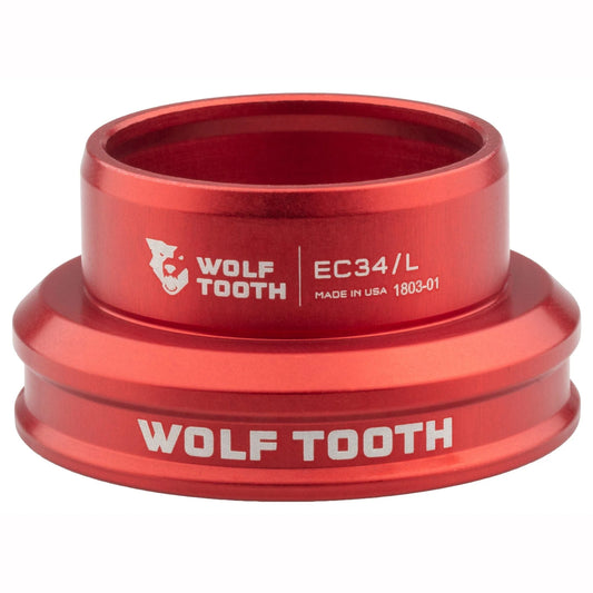 Niedrige Steuerrohrschale für externes Steuersatz-Set WOLF TOOTH PREMIUM 1"1/8 EC34 Rot