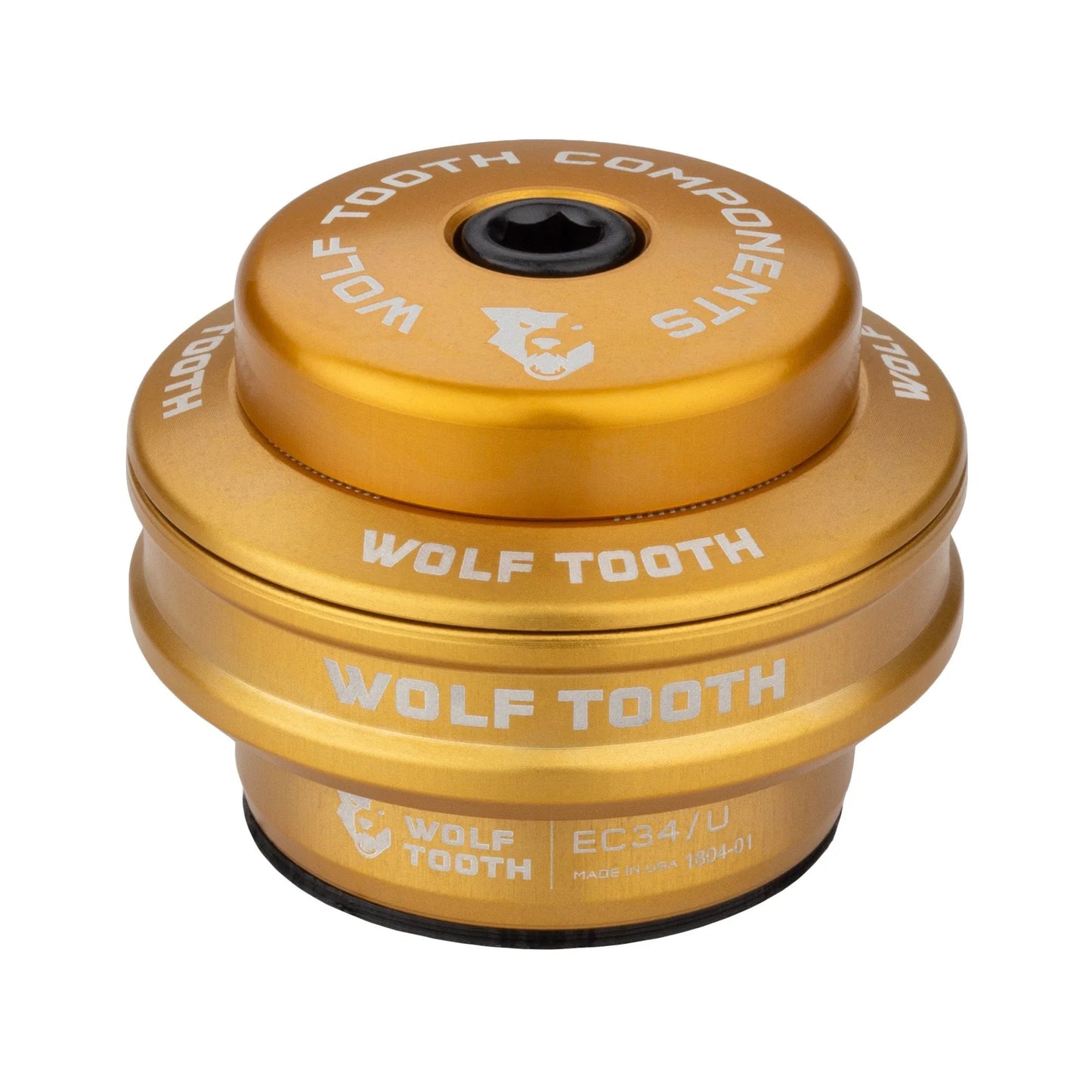 Hohe Schale für externes Steuersatz-Set WOLF TOOTH PREMIUM 1"1/8 EC34 Stack 16 mm Gold
