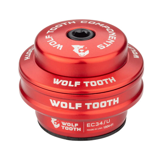Hohe Lagerschale für externes Steuersatz-Set von WOLF TOOTH PERFORMANCE, 1"1/8, EC34, Stack 16 mm, rot
