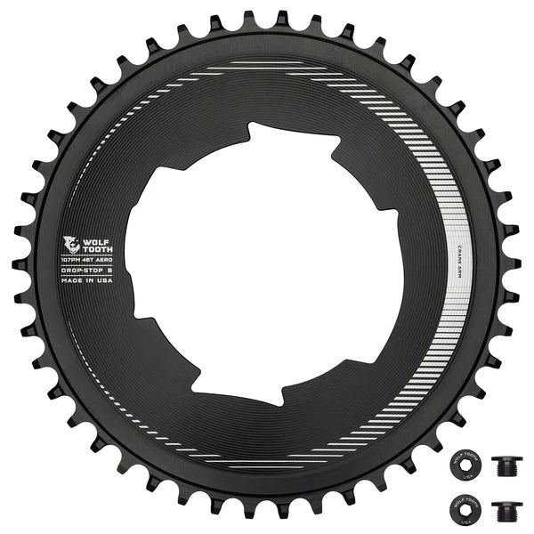 Plateau Mono 12/13V WOLF TOOTH AERO Sram 107mm Capteur de Puissance