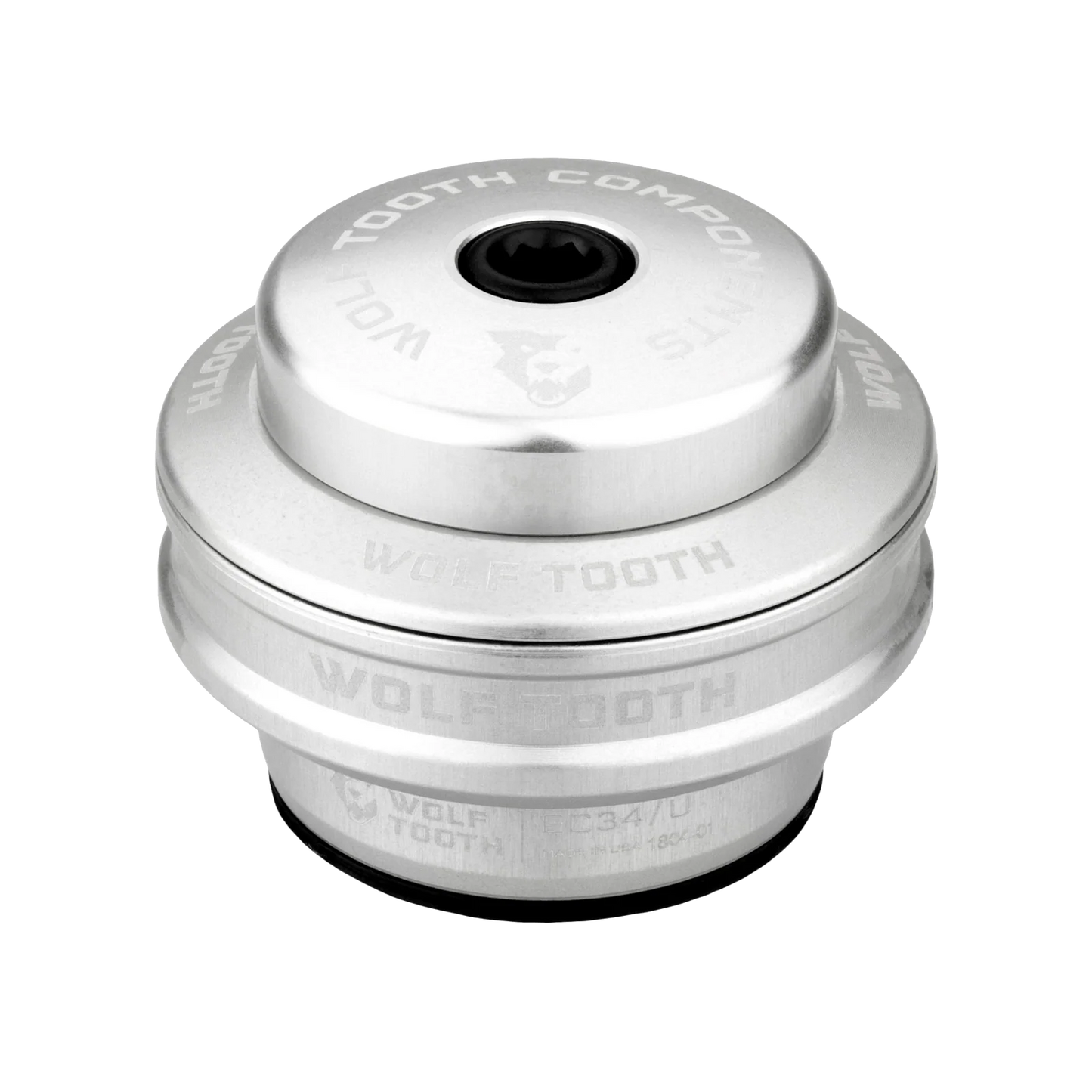 Hohe Lagerschale für externes Steuersatz-Set WOLF TOOTH PREMIUM 1"1/8 EC34 Stack 16 mm Silber