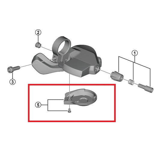 Untere Abdeckung für SHIMANO CUES SL-U4000 links