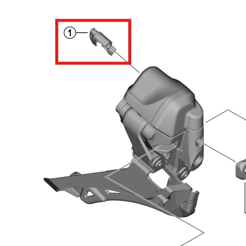 Abdeckung für den vorderen Umwerfer SHIMANO FD-R9250/R8150