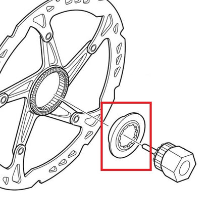 Center Lock-Spannmutter SHIMANO Intern SM-RT81