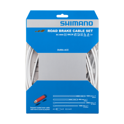 Kit de Câbles et Gaines de Frein SHIMANO DURA-ACE 9000 Blanc