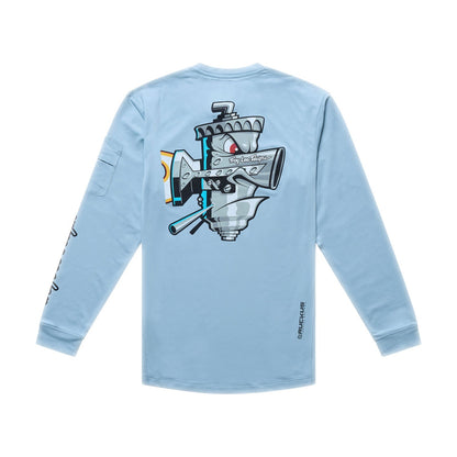 Maillot TROY LEE DESIGNS RUCKUS RIDE CARBS Junior Manches Longues Bleu