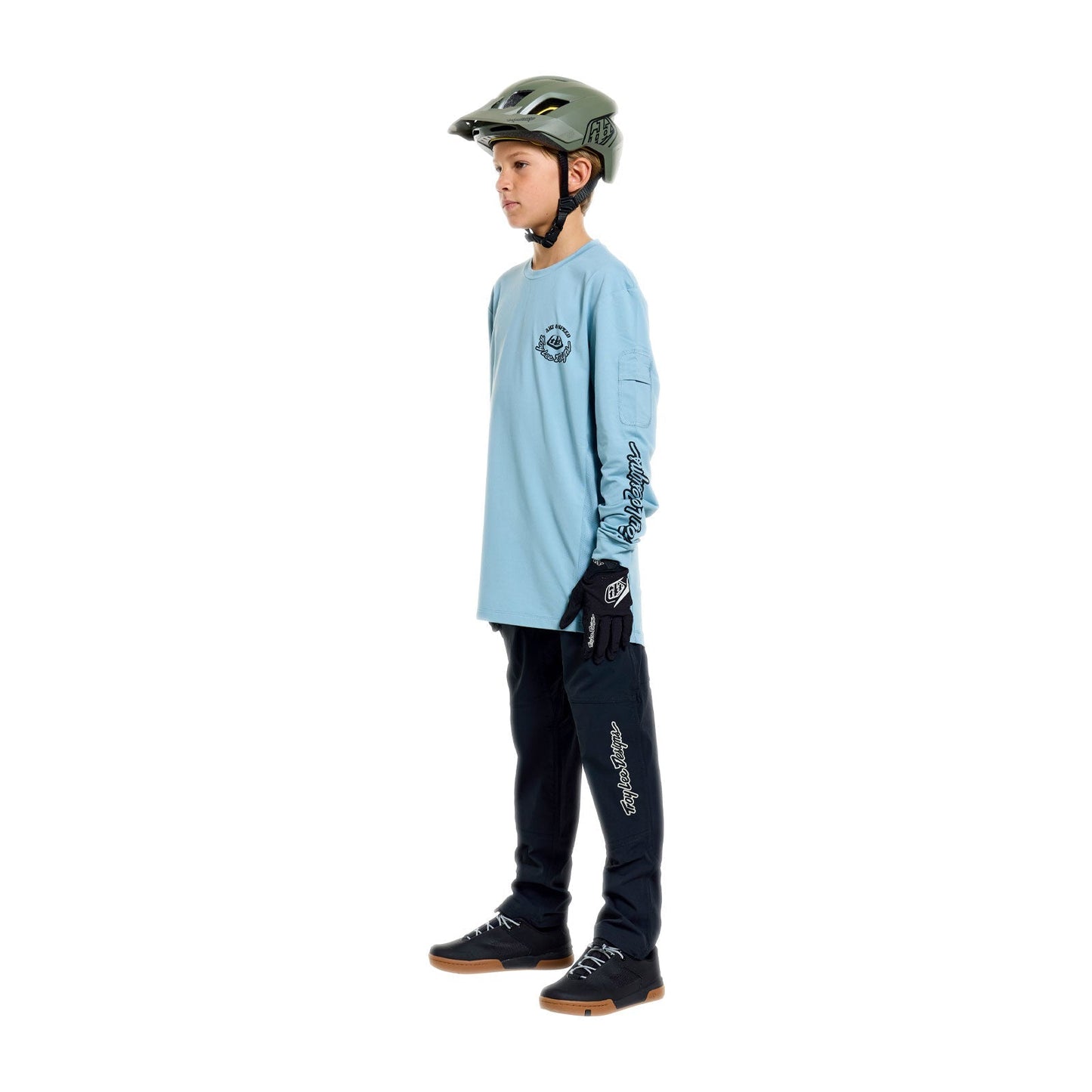Maillot TROY LEE DESIGNS RUCKUS RIDE CARBS Junior Manches Longues Bleu