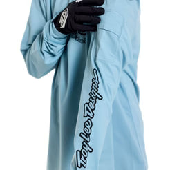 TROY LEE DESIGNS RUCKUS RIDE CARBS Junior Langarm Trikot Blau