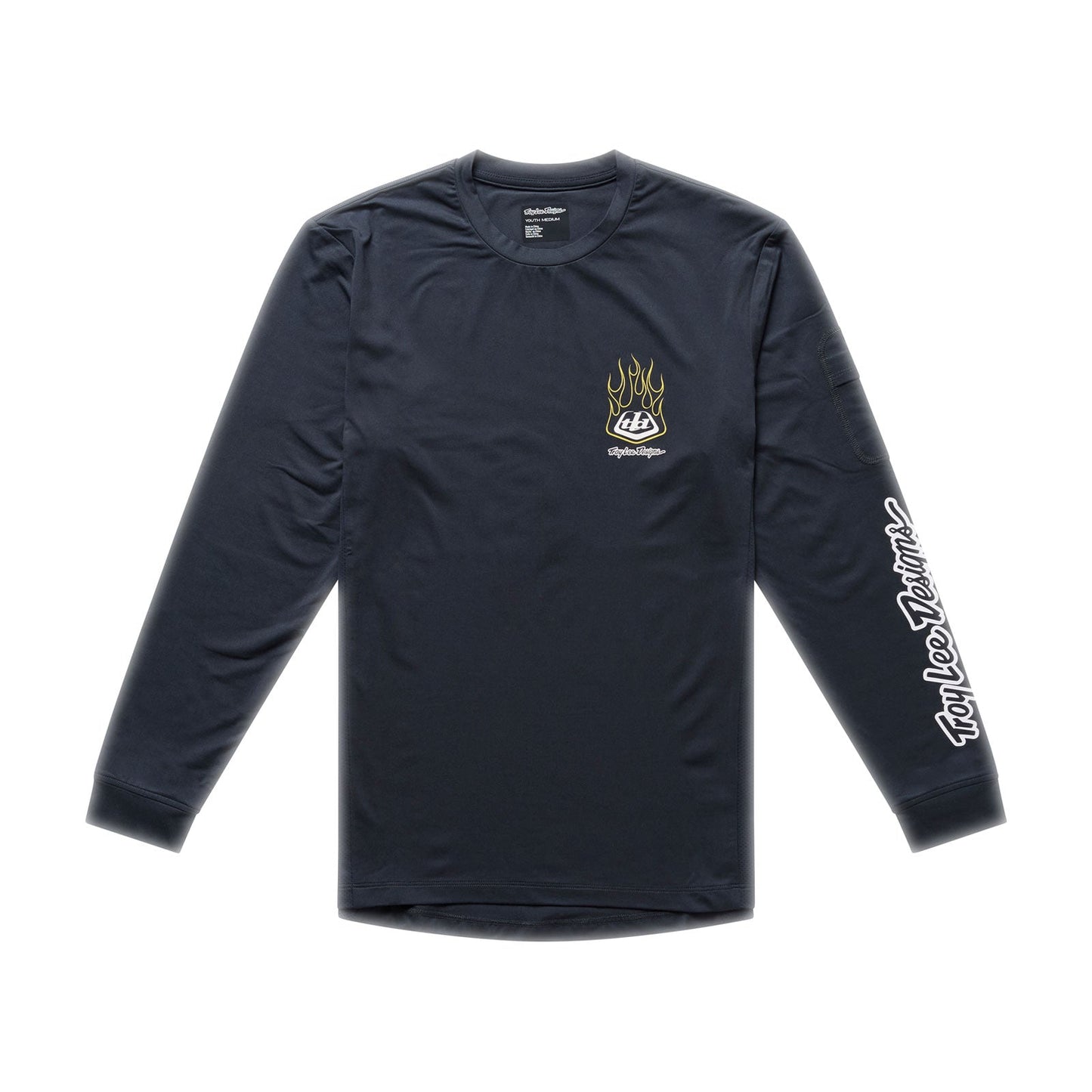 TROY LEE DESIGNS RUCKUS RIDE PRESSED Junior Langarm Trikot Schwarz