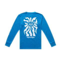 TROY LEE DESIGNS SKYLINE RIDE ONE EYE AERO Junior Langarm Trikot Blau